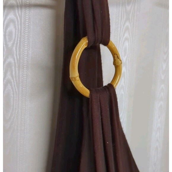 Kenneth Cole Reaction Dress Medium Mid R57100 Low Back Empire Waist Sleeveless M - Picture 6 of 11